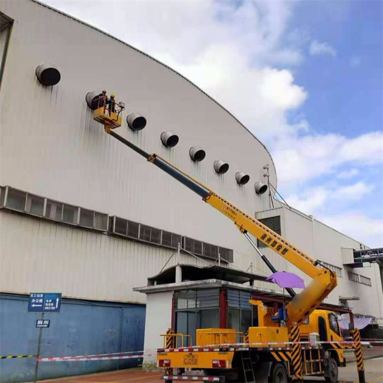 邻水高空作业车出租服务：专业广告牌安装解决方案